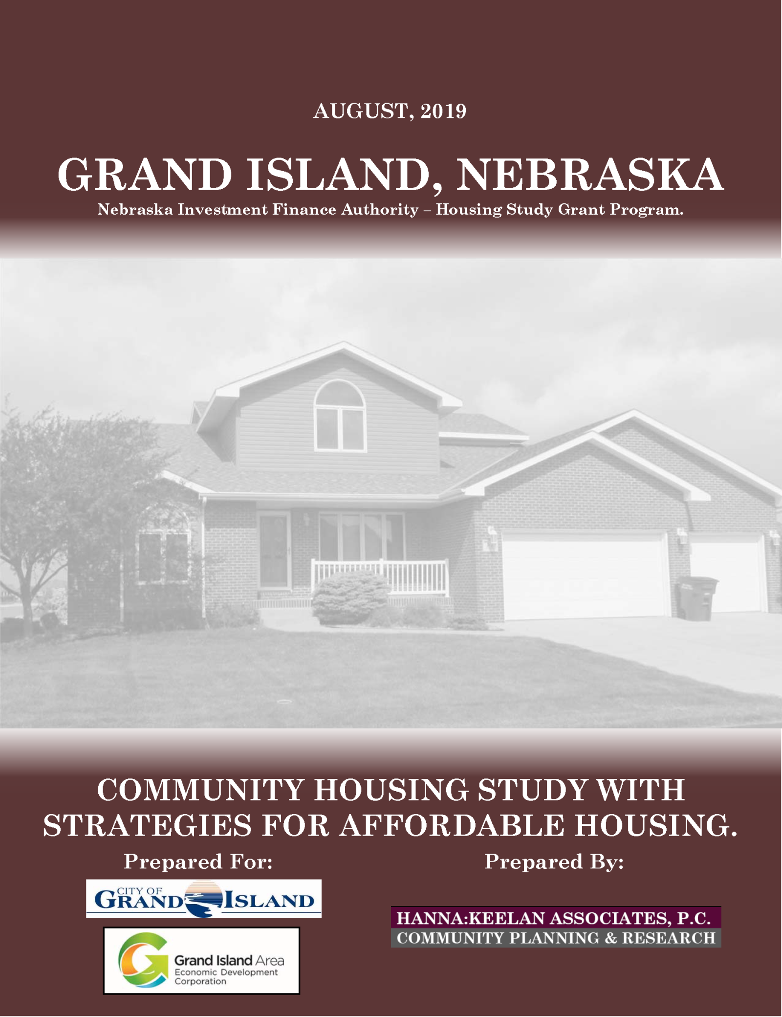 2020 COMMUNITY HOUSING STUDY Cover Page