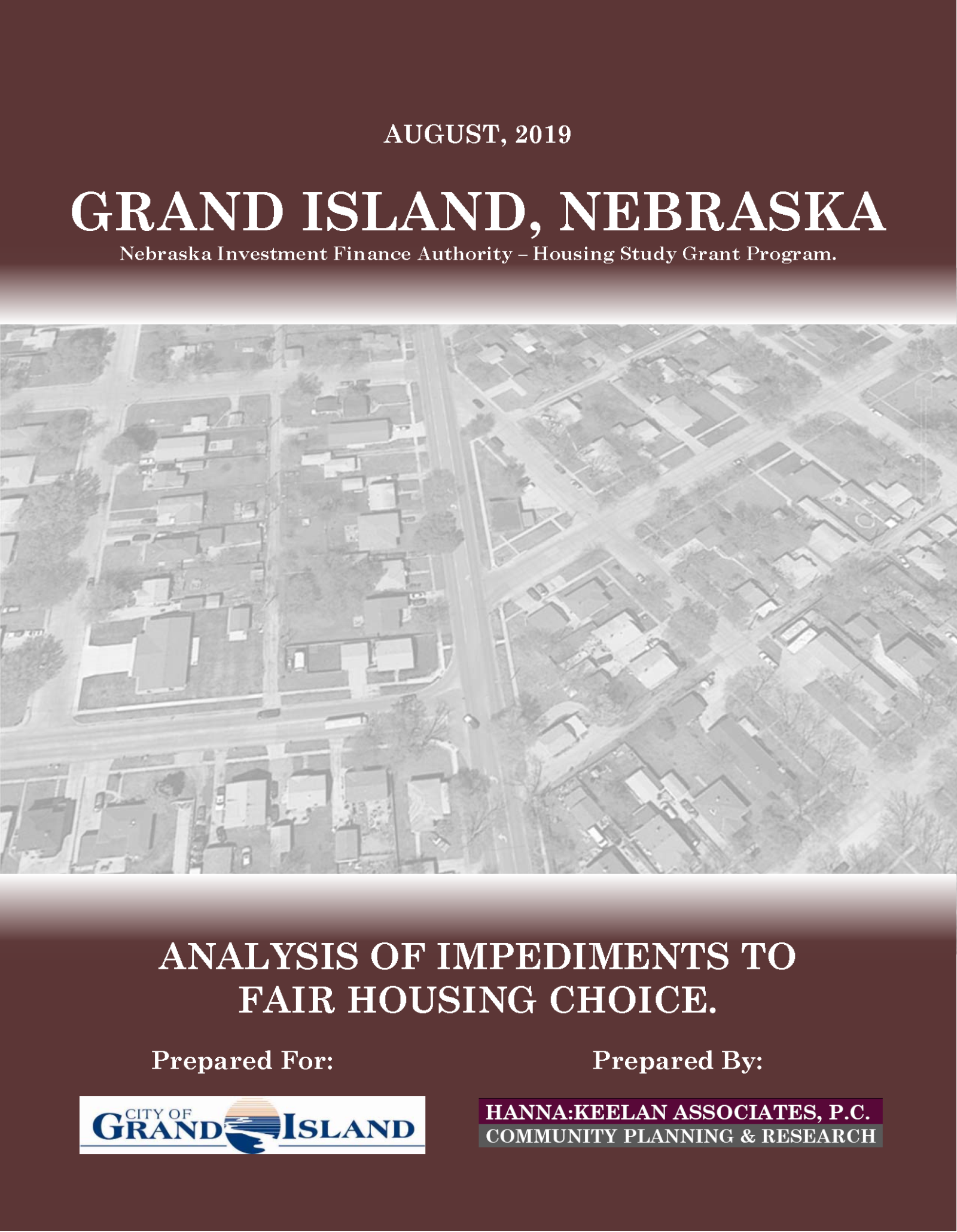 2020 GRAND ISLAND NEBRASKA ANALYSIS of IMPEDIMENTS Cover Page