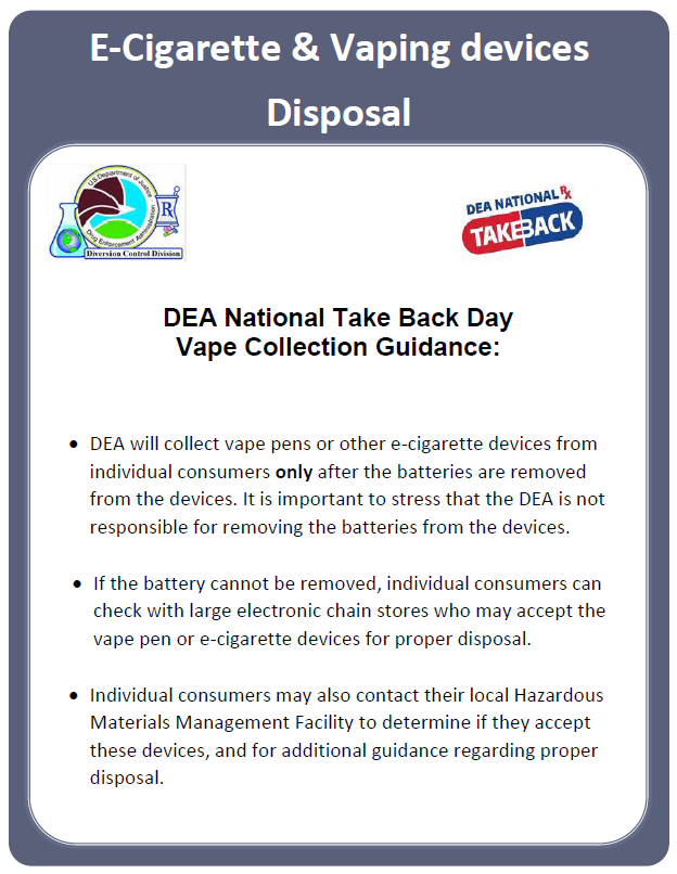 DEA - Vape Disposal