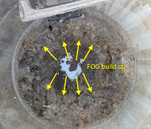 FOG Build-up Sewer Line 4