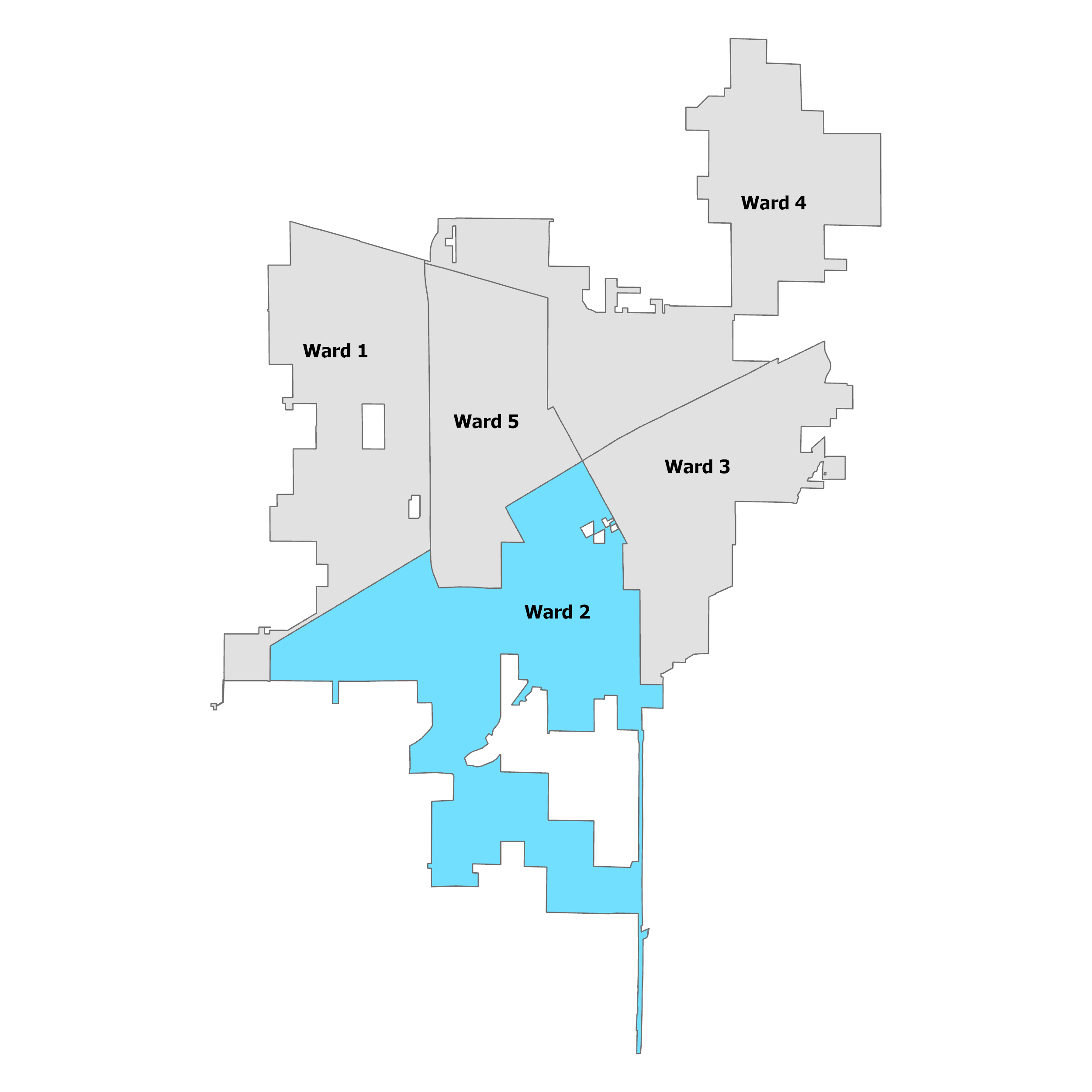 City Council Ward 2 boundaries