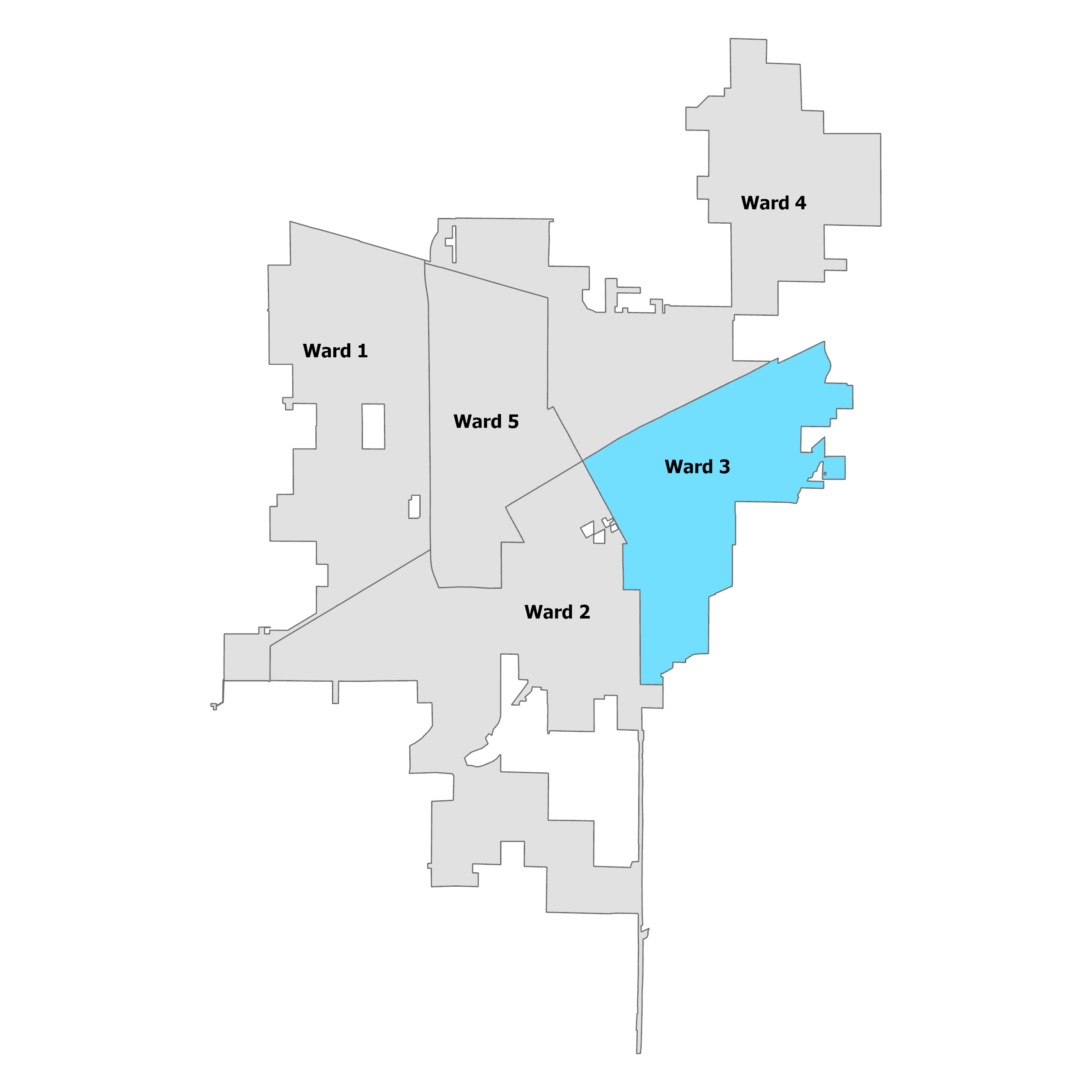 City Council Ward 3 boundaries