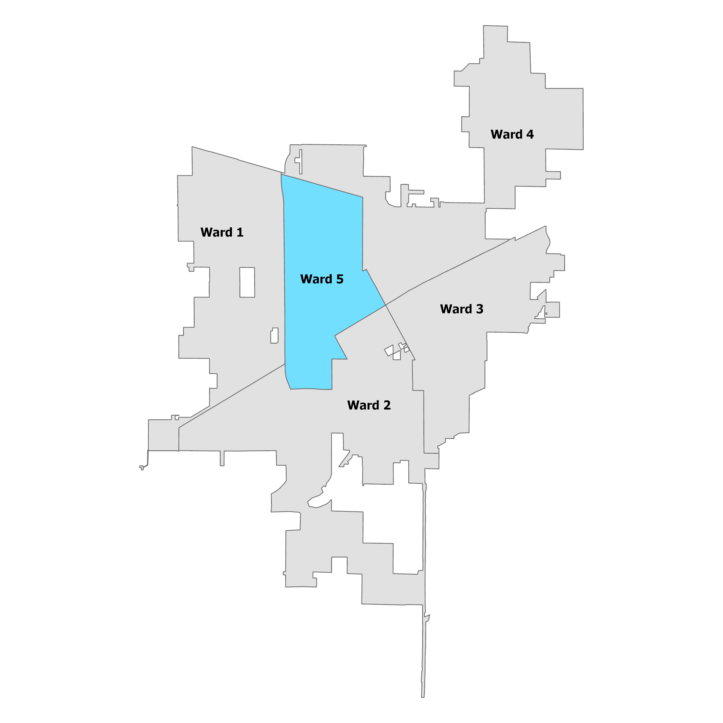 City Council Ward 5 boundaries