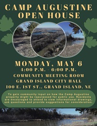 Camp Augustine Open House Flyer May 6