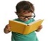 Young Boy Reading Book