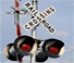 Railraod Crossing Sign with Lights