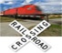 train at railroad crossing