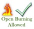 Open Burning Allowed