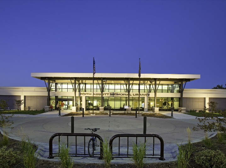 Library at night