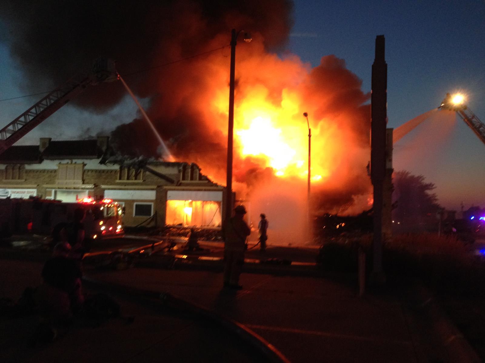 Ron's Transmission 3rd St fire 7-2014